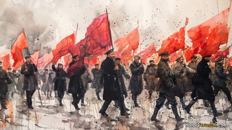 The February Revolution of 1917 in Russia.