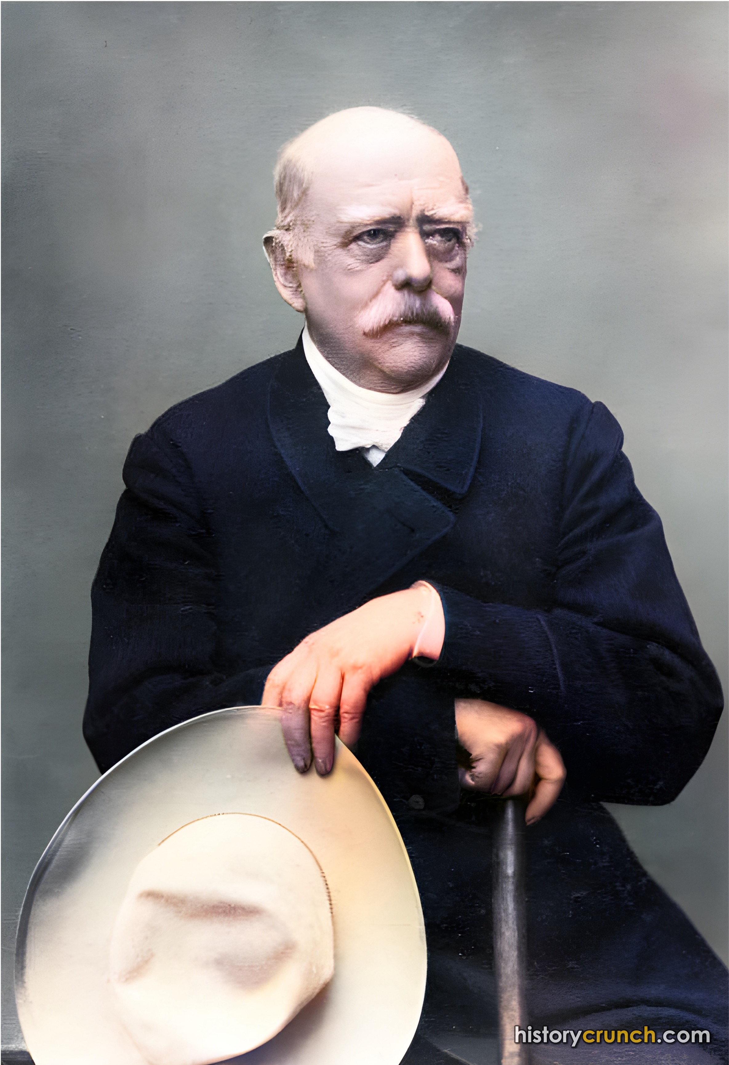 German Chancellor Otto von Bismarck (Colorized by historycrunch.com)