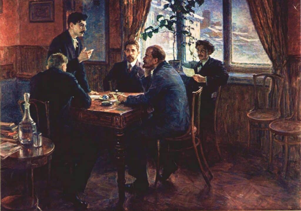 Stalin and Lenin