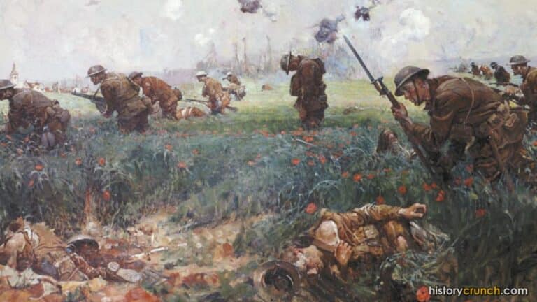 'Wheat Field' by Frank Schoonover (1919), showing the Battle of Belleau Wood.