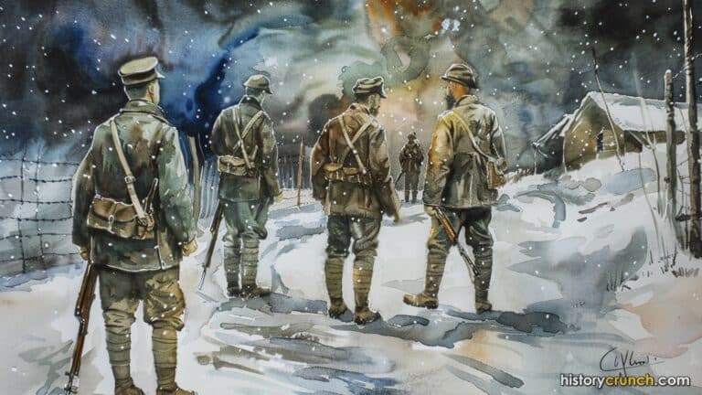 The Christmas Truce in the trenches of December 1914.