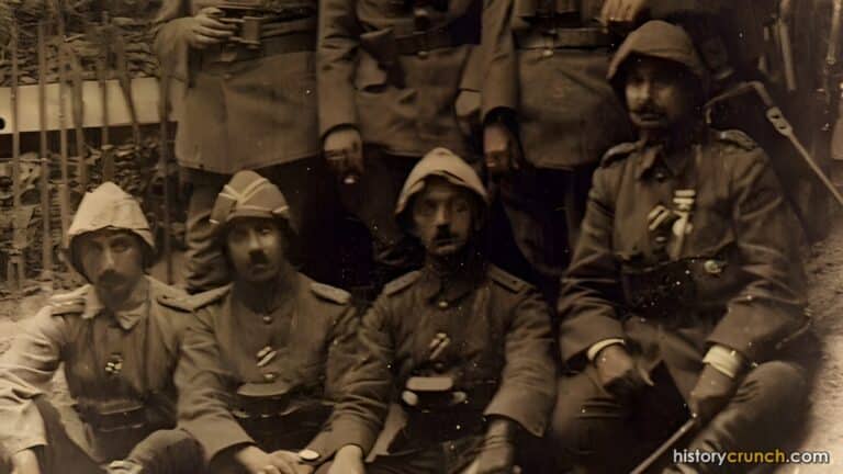 Commanders and soldiers of the Ottoman army in 1915.