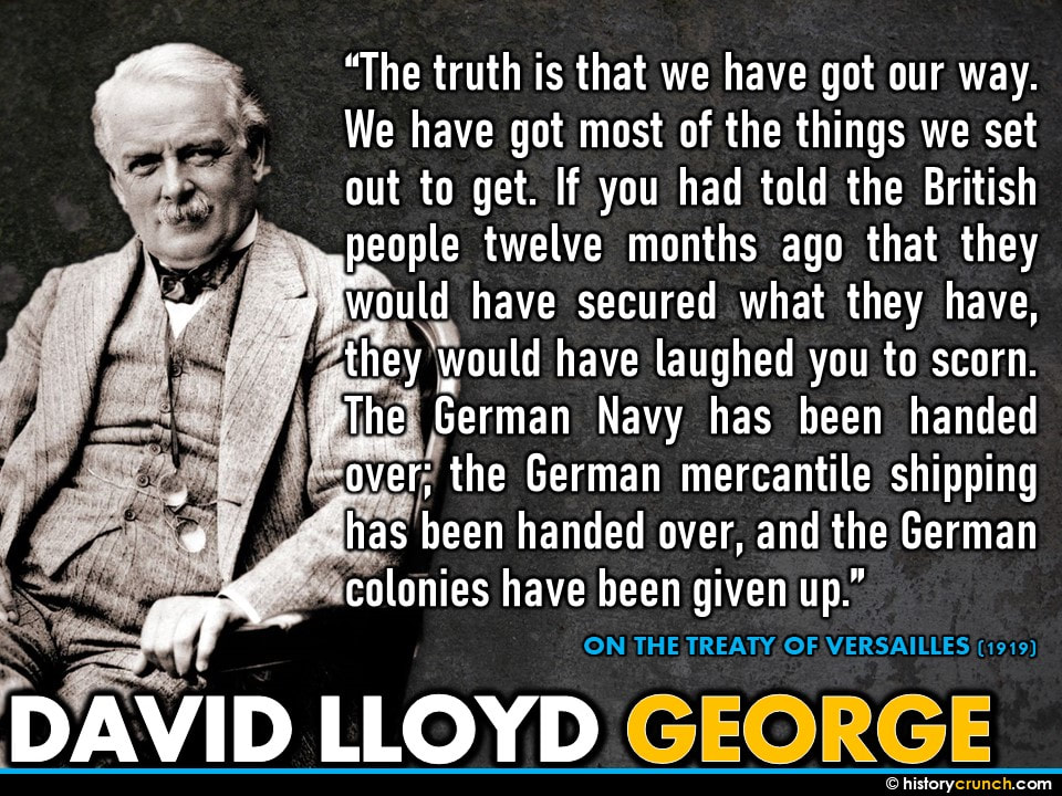 Treaty of Versailles Quote