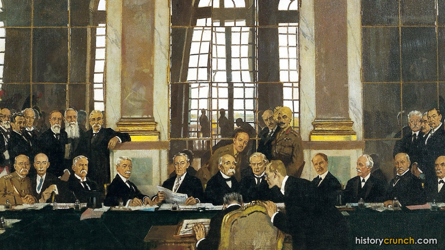 'The Signing of Peace in the Hall of Mirrors' by William Orpen (1919)