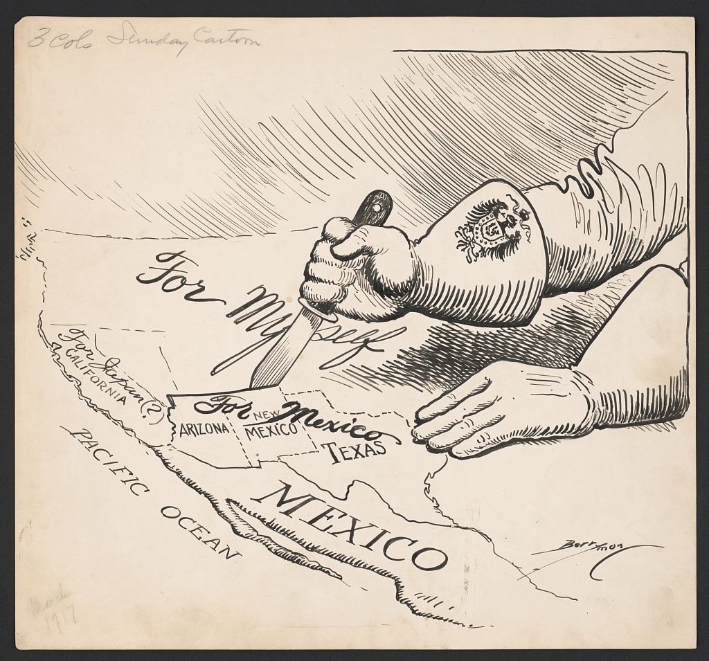 Zimmerman Telegram Cartoon (Library of Congress)