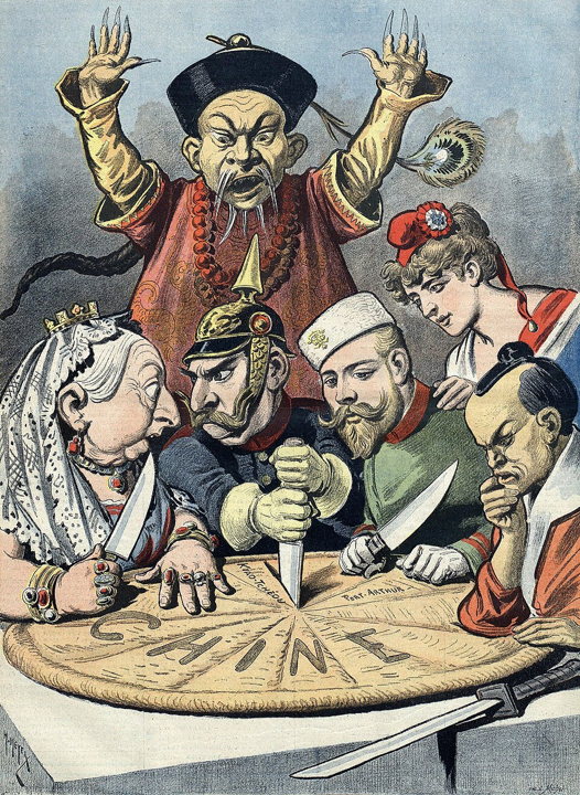 Imperialism in China Cartoon