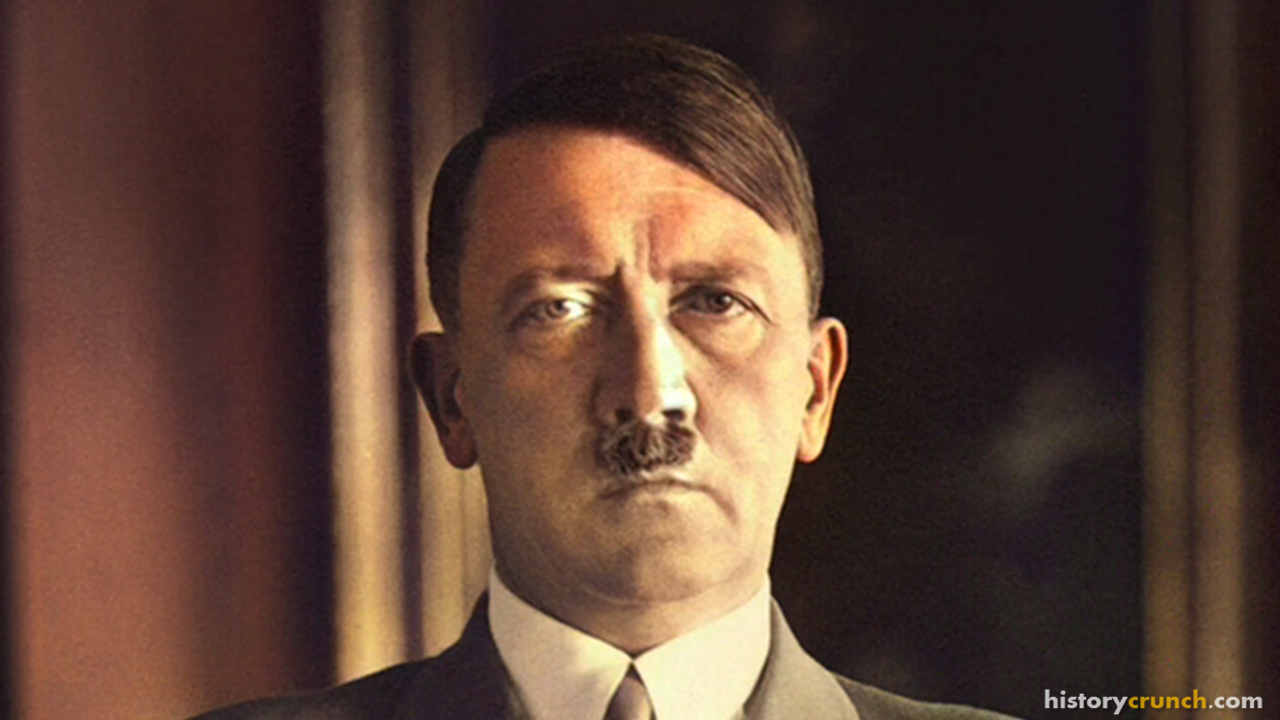 Adolf Hitler in 1938. (Colorized by historycrunch.com)