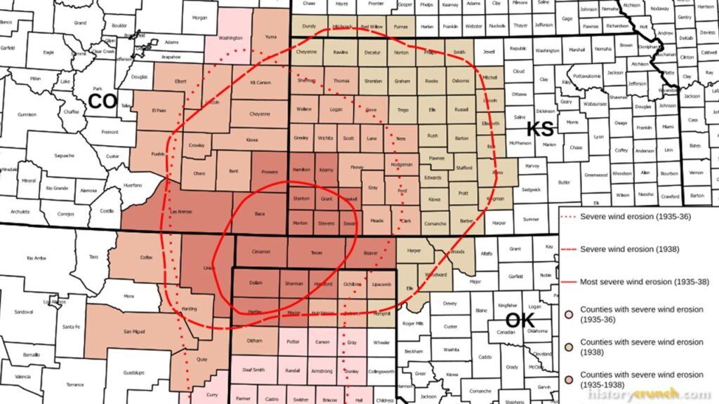 Dust Bowl Map
