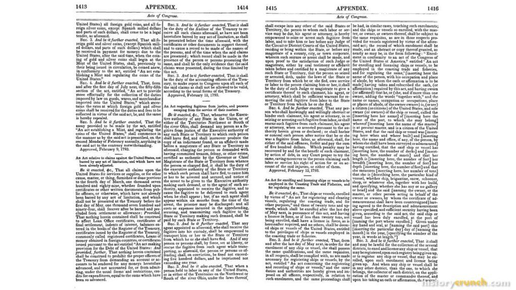 Fugitive Slave Act of 1793 Text