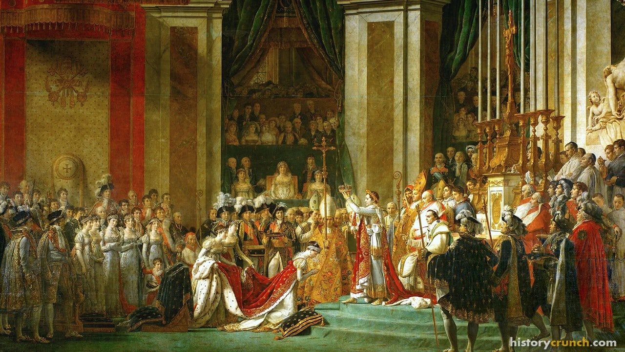 'The Coronation of Napoleon' by Jacques-Louis David. (1804)