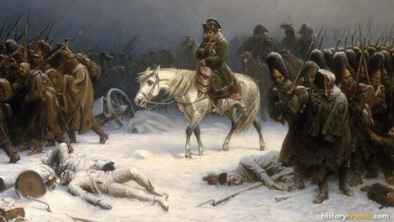 'Napoleon's retreat from Moscow' by Adolph Northen. (1851)
