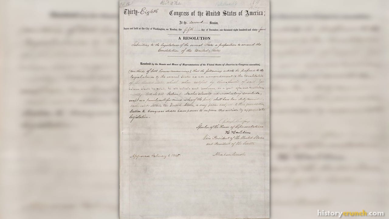 Thirteenth Amendment of the United States Constitution: A Detailed ...