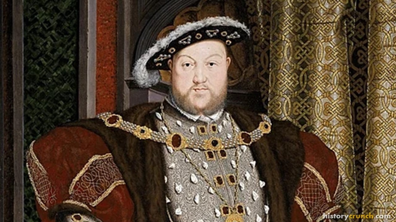 Portrait of Henry VIII by Hans Holbein the Younger. (Between 1540 and 1547)