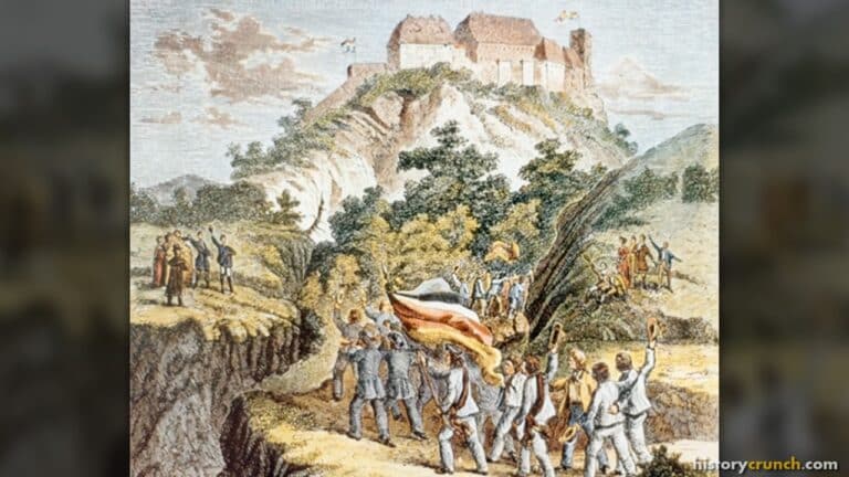 German students rally in favor of German unification in 1817. (Unknown artist)