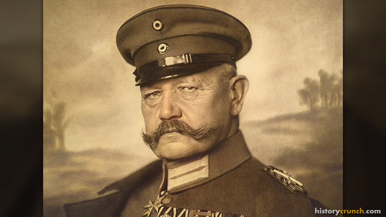 Paul von Hindenburg in 1914. (Colorized by historycrunch.com)