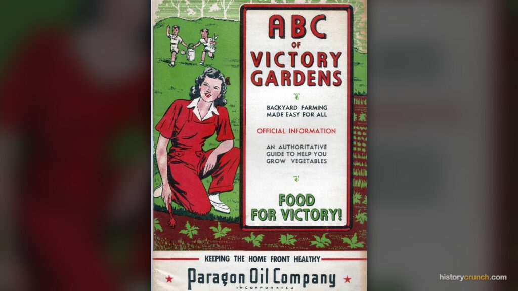 This World War II pamphlet from the Paragon Oil Company, called ABC of Victory Gardens, taught Americans on the home front how to grow their own vegetables to support the war effort.