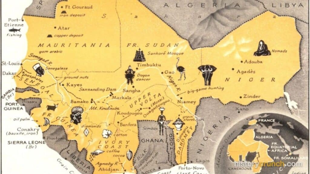 French Empire in Africa.