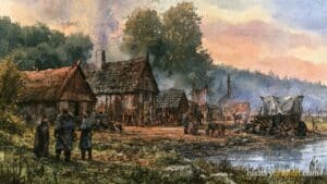 Artistic representation of Work in the Middle Ages.