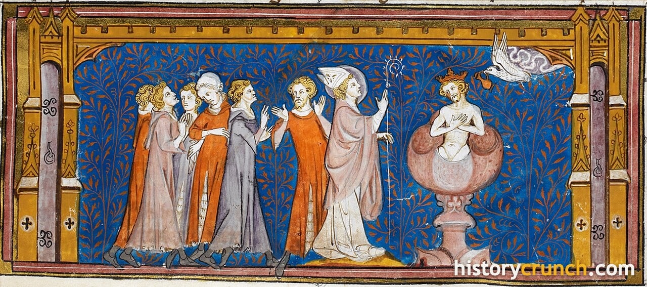 'The Baptism of Clovis' by an unknown artist (14th Century).