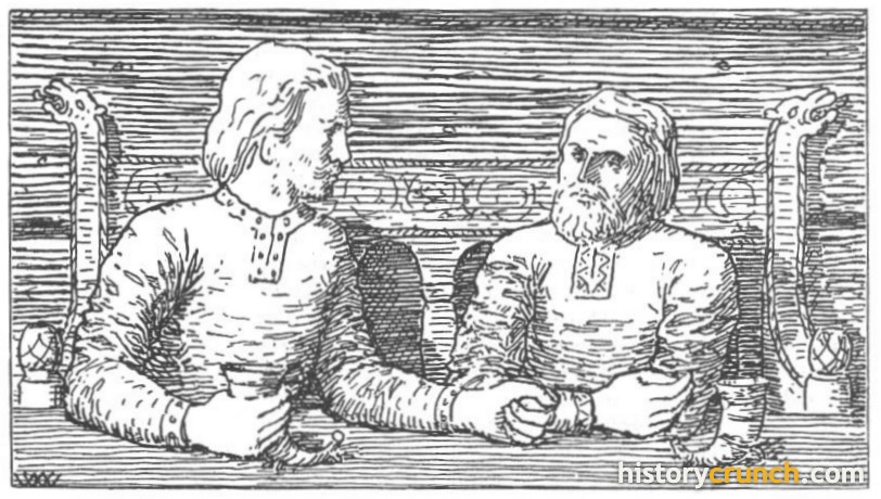 'Harald and Svein' by Wilhelm Wetlesen. (1899)